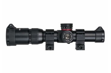 Image of Monstrum G2 1-6x24mm Rifle Scope, 30mm Tube, FFP, Illuminated Rangefinder Reticle, Adjustable Objective, Black G2-BFFPS1624-R