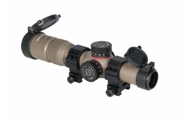 Image of Monstrum G2 1-6x24mm Rifle Scope, 30mm Tube, FFP, Illuminated Rangefinder Reticle, Adjustable Objective, Flat Dark Earth G2-TFFPS1624-R