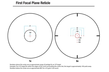 Image of Monstrum G3 1-4x24 FFP Rifle Scope, Illuminated BDC Reticle, Black, G3F1424-BLK