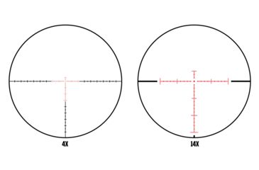 Image of Monstrum G3 4-14x44mm Rifle Scope, 30mm Tube, FFP, Illuminated MOA Reticle, Adjustable Objective, Black, G3-FFPS41444-R-BLK