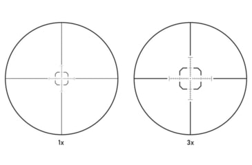 Image of Monstrum G3 FFP LPVO Rifle Scope, 1-3x24mm, 30mm Tube, First Focal Plane, Illuminated FFP X1 Reticle, MIL-STD 8625 Type III Hard-Anodized, Black, G3F1324-BLK