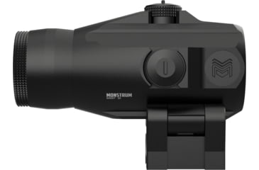 Image of Monstrum Ghost 3X Prism Magnifier w/ Flip-to-Side Mount, Type III Hard Anodized, Black, PG3X-B