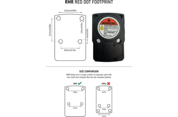 Image of Monstrum 7075 Series Red Dot Mounting Plate for CZ P10 Optics Ready Pistols