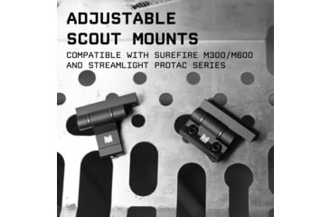 Image of Monstrum Adjustable Scout Light Mount with Pivoting Mount Plate
