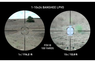 Image of Monstrum Banshee ED 1-10x24mm LPVO 30mm Rifle Scope w/Offset Scope Mount, Second Focal Plane