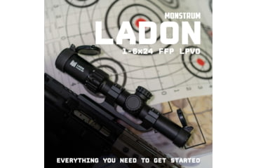 Image of Monstrum Ladon 1-6x24mm LPVO 30mm Tube Rifle Scope, First Focal Plane
