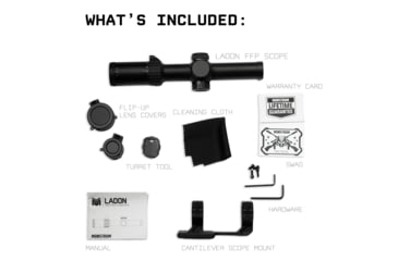 Image of Monstrum Ladon 1-6x24mm LPVO 30mm Tube Rifle Scope, First Focal Plane