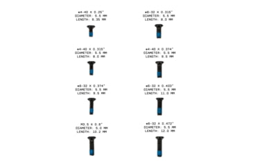 Image of Monstrum RMR Red Dot Screw Variety Pack