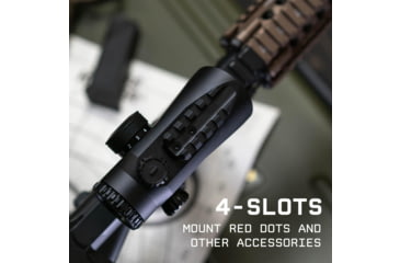 Image of Monstrum Ruckus Pro 4x20mm Prismatic Red Dot Sight w/ Piggyback Mount&amp;Shake Awake