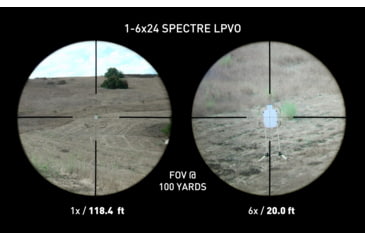 Image of Monstrum Spectre 1-6x24mm LPVO 30mm Tube Rifle Scope, Second Focal Plane