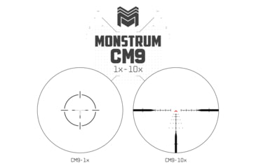 Image of Monstrum Terminator 1-10x24mm LPVO 30mm Tube Rifle Scope, First Focal Plane