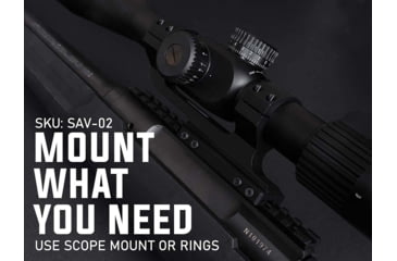 Image of Monstrum Picatinny Rail Mount for Savage Arms Axis/Edge Rifles, Black, SAV-02
