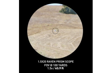Image of Monstrum Raven Series 1.5x20mm Prism Scope, Black, PR1520-B