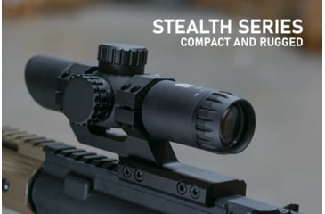 Image of Monstrum Stealth 4x30mm 30mm Tube Fixed Magnification Scope, Black, SG430-B