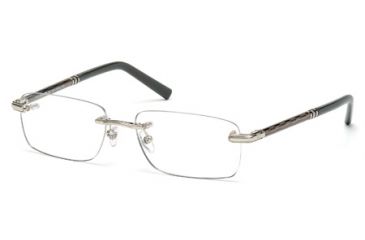 Image of Mont Blanc MB0432 Eyeglass Frames - Shiny Palladium Frame Color