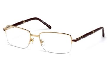 Image of Mont Blanc MB0488 Eyeglass Frames - Shiny Rose Gold Frame Color