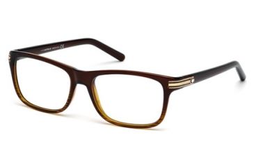 Image of Mont Blanc MB0532 Eyeglass Frames - Dark Brown Frame Color
