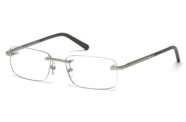 Image of Mont Blanc MB0538 Eyeglass Frames - Shiny Palladium Frame Color