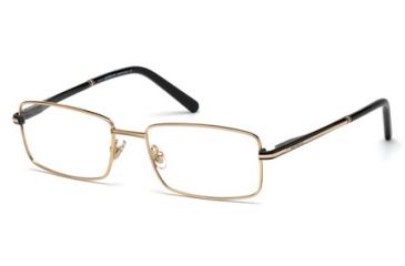Image of Mont Blanc MB0578 Eyeglass Frames - Shiny Black Frame Color
