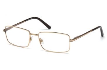 Image of Mont Blanc MB0578 Eyeglass Frames - Shiny Dark Brown Frame Color