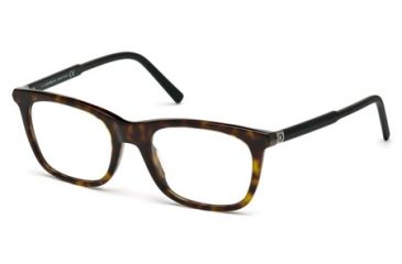 Image of Mont Blanc MB0610 Eyeglass Frames - Havana Frame Color