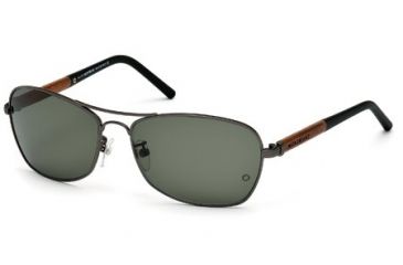 Image of Mont Blanc MB410S Sunglasses - Matte Gun Metal Frame Color