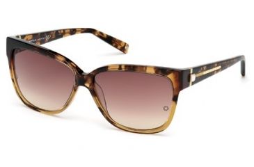 Image of Mont Blanc MB415S Sunglasses - Havana Frame Color