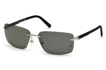 Image of Mont Blanc MB465S Sunglasses - Shiny Palladium Frame Color