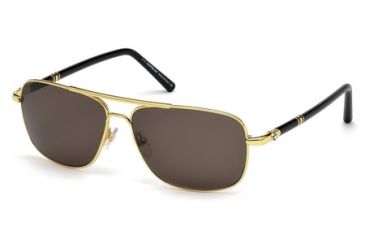 Image of Mont Blanc MB508S Sunglasses - Shiny Endura Gold Frame Color