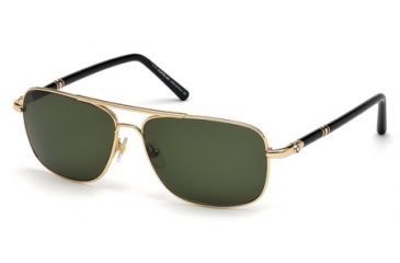 Image of Mont Blanc MB508S Sunglasses - Shiny Rose Gold Frame Color