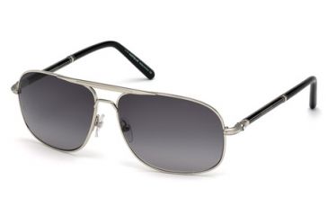 Image of Mont Blanc MB513S Sunglasses - Shiny Palladium Frame Color