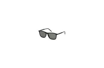 Image of Mont Blanc MB593S Sunglasses - Shiny Black / Smoke Frame Color
