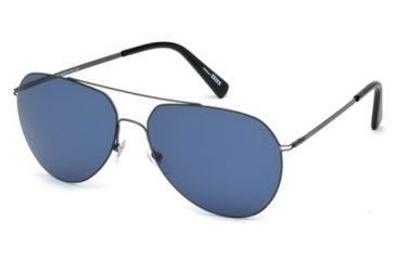 Image of Mont Blanc MB595S Sunglasses - Shiny Gun Metal Frame Color
