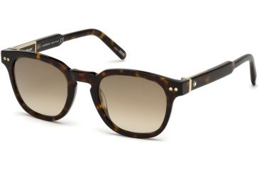 Image of Mont Blanc MB693S Sunglasses - Dark Havana Frame Color