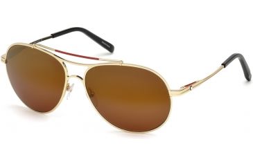 Image of Mont Blanc MB703S Sunglasses - Gold Frame Color
