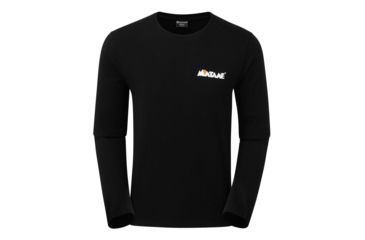 Image of Montane 1993 Long Sleeve T-Shirt - Mens, Black, Extra Small, M19LSBLAA07