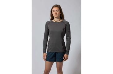 Image of Montane Dart Long Sleeve T-Shirt - Womens, Nordic Grey, Medium, FDLTSNOGM09