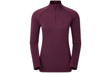 Image of Montane Dart Thermo Zip Neck - Womens, Wineberry, Extra Small, FDTZNWINA12
