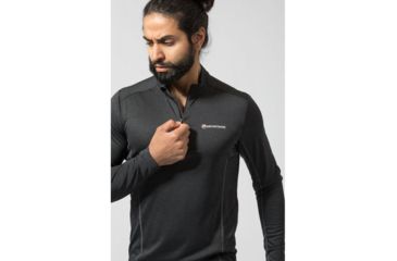 Image of Montane Dart Zip-Neck - Mens, Black, Small, MDAZNBLAB08
