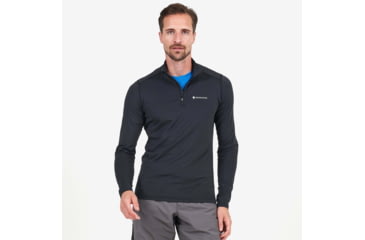 Image of Montane Dart Zip Neck - Mens, Black, 2XL, MDRZNBLAZ12