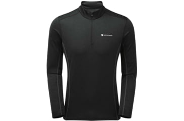 Image of Montane Dart Zip Neck - Mens, Black, Small, MDRZNBLAB12
