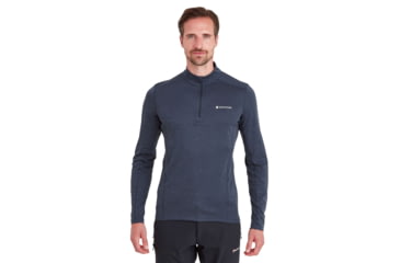 Image of Montane Dart Zip Neck - Mens, Eclipse Blue, Large, MDRZNECLN14