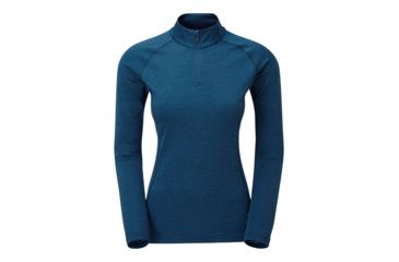 Image of Montane Dart Zip-Neck - Womens, Narwhal Blue, Extra Small, FDAZNNARA07