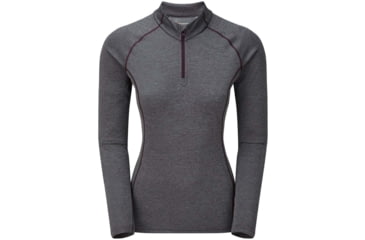 Image of Montane Dart Zip-Neck - Womens, Nordic Grey, Extra Small, FDAZNNOGA09