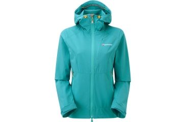 Image of Montane Dyno Stretch Jacket - Women's-Blue Ridge/Authentic Orange-12