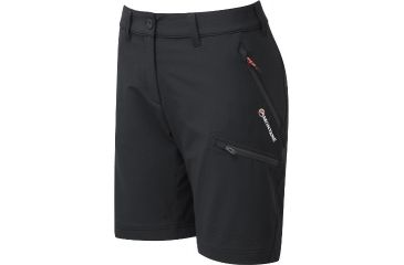 Image of Montane Dyno Stretch Shorts - Men's-Black/Alpine Red-12 in-Large