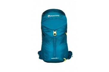 Image of Montane Featherlite 30 Pack-Zanskar Blue/Wild Lime-S/M