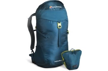 Image of Montane Featherlite 30 Pack-Zanskar Blue/Wild Lime-S/M