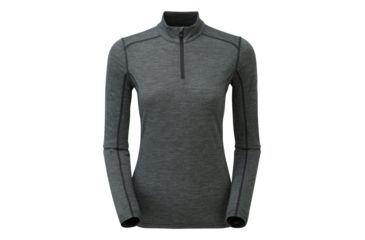Image of Montane Fem Primino 140 Zip Neck, Black, UK8/US6/EUR34, FP1ZNBLAA4