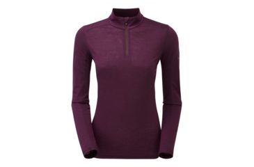 Image of Montane Fem Primino 140 Zip Neck, Saskatoon Berry, UK8/US6/EUR34, FP1ZNSASA4